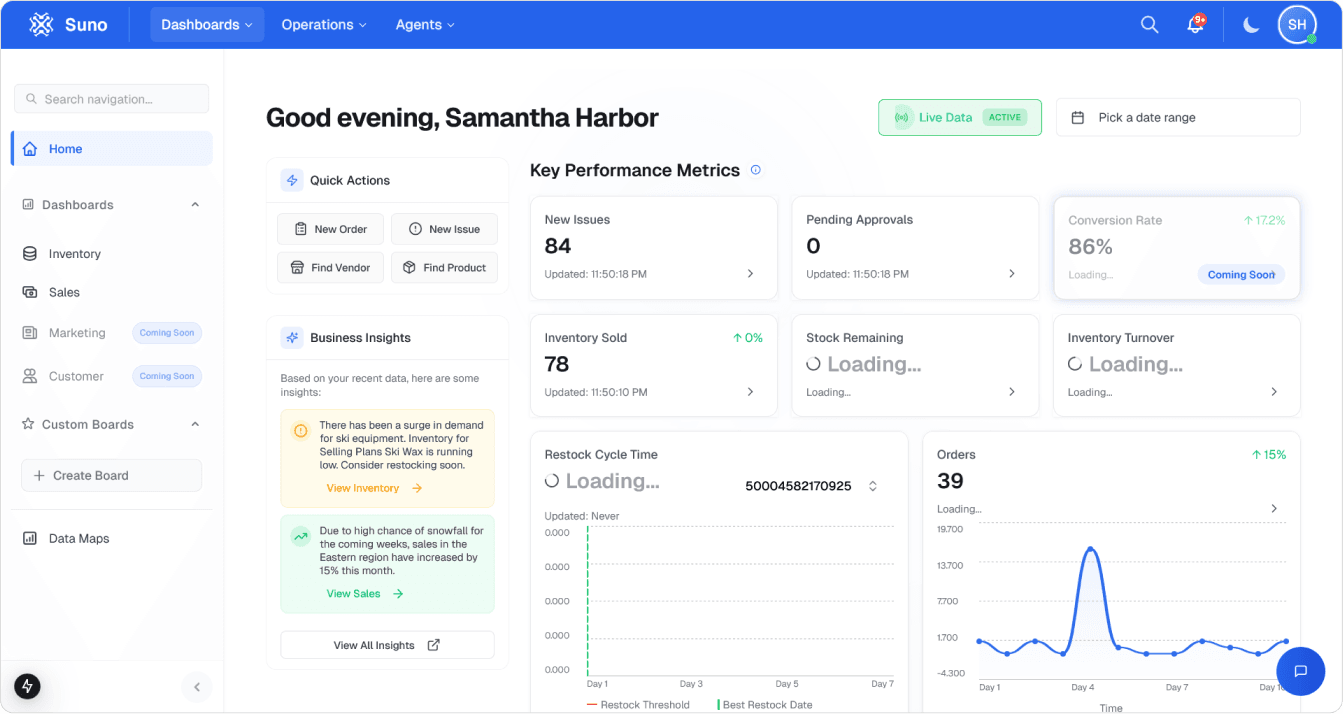 Suno Dashboard Preview